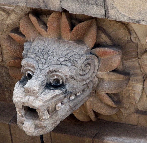 Quetzalcoatl head