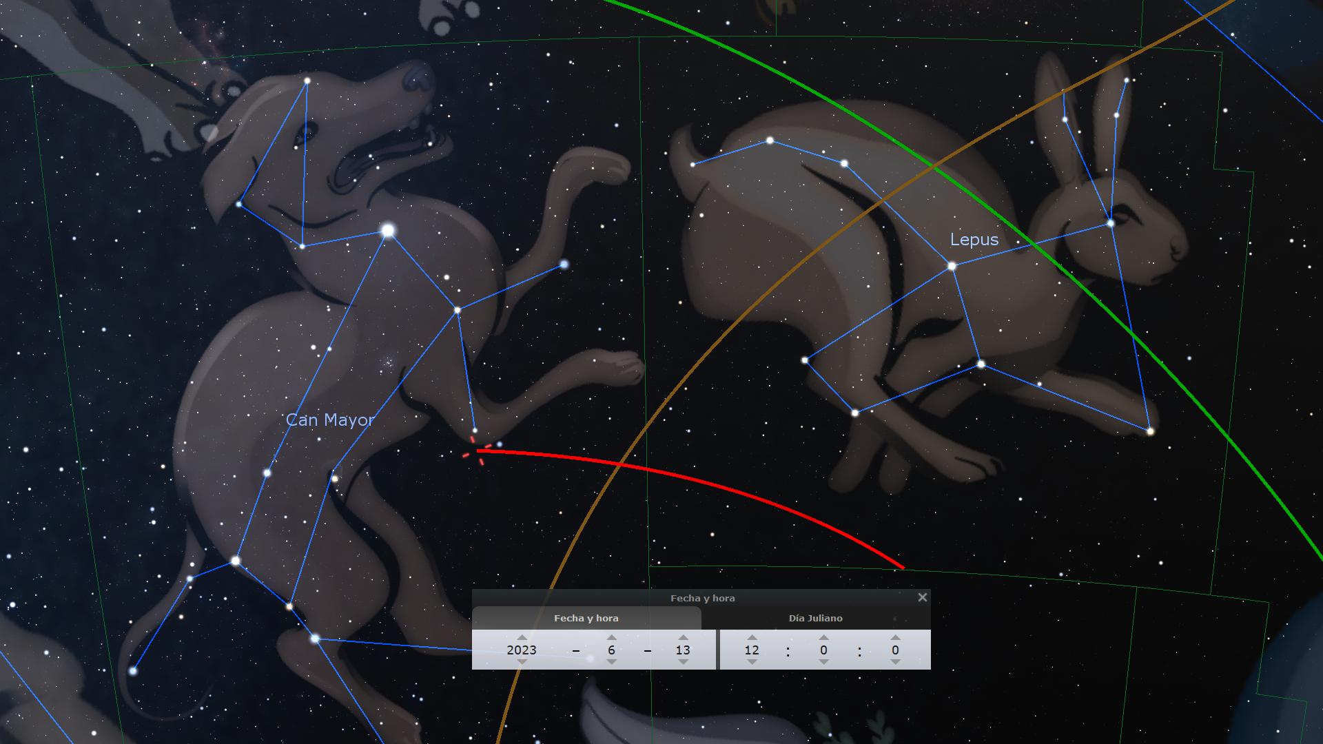 El cometa S3 golpea los pies de la imagen el 13 de junio.