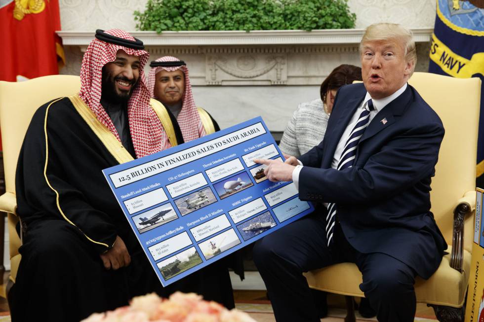 Trump and MbS in happier days.