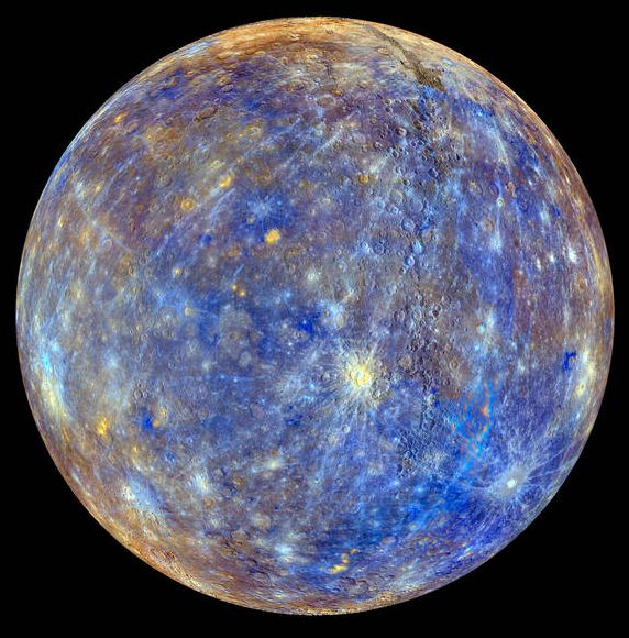 Mercurio lleno de color