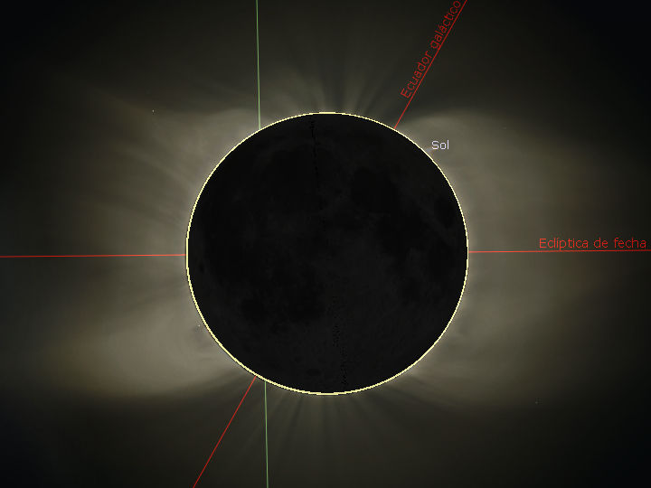 El eclipse de Betelgeuse del 21 de junio forma una cruz roja